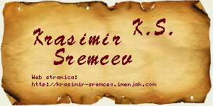 Krasimir Sremčev vizit kartica